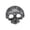 A002- Silver, variant on Mask Silver Half Face Skull Mask Masquerade Accessory for Halloween Party and Haunted House Events