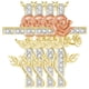 thumbnail image 1 of Collar de cruz High Monaco RoseGrace01 4Pzas Oro Dije 2x3cm metal, 1 of 5