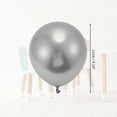 thumbnail image 2 of Unique Bargains 20 Pcs Latex Party Balloons for Anniversary Party Decorations Silver Tone, 2 of 6