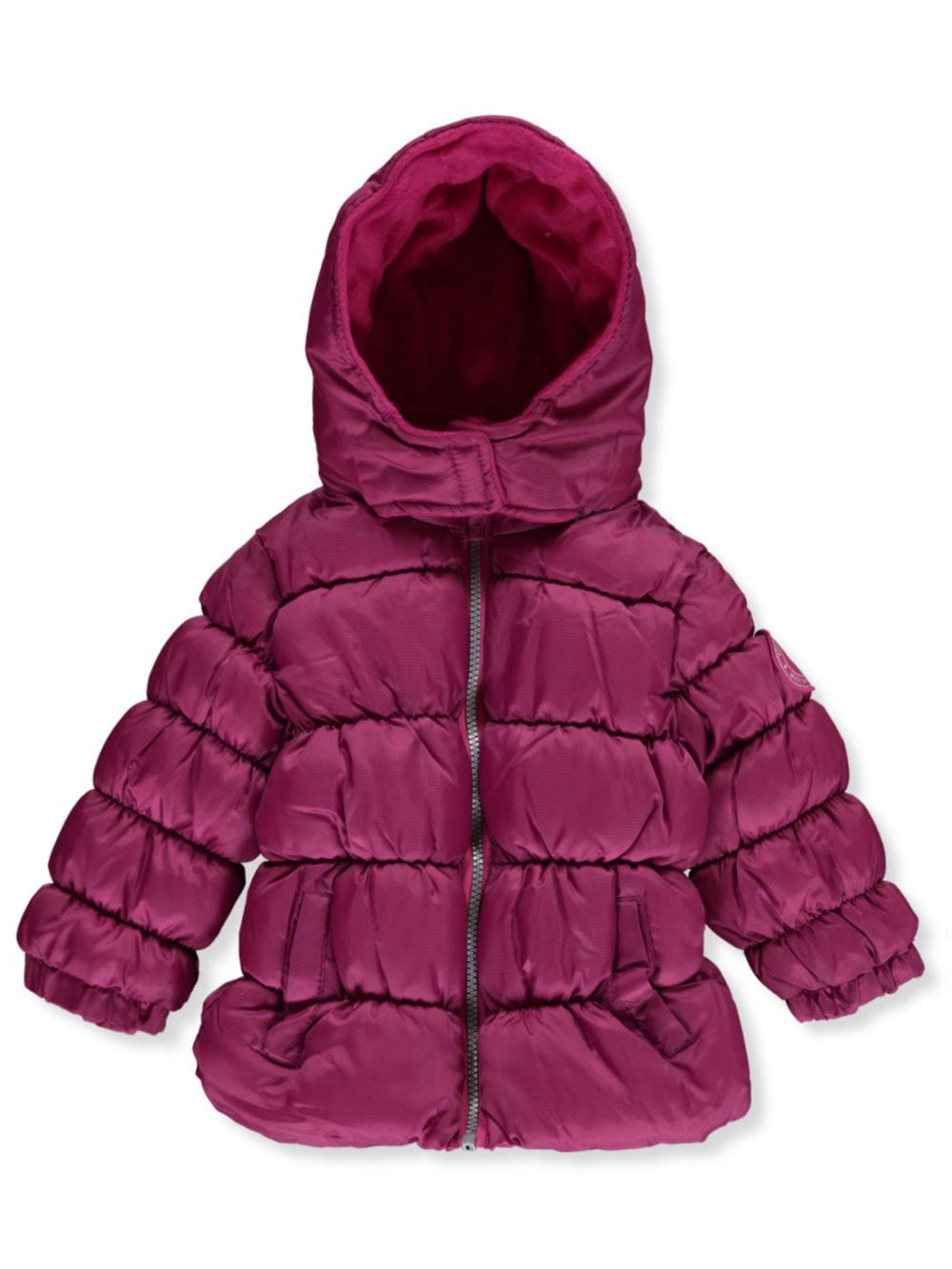Pink Platinum Baby Girls' Grid Design Insulated Jacket - berry, 12 ...