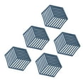 thumbnail image 4 of Salvamanteles, 5 uds. Salvamanteles de silicona, manteles individuales para platos, tapetes térmicos hexagonales, diseño de próxima generación Jadeshay A, 4 of 8