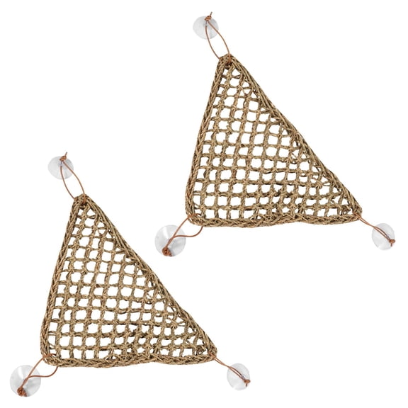 Rollbacks & More 2X Bearded Dragon Hammock Lizard ,100% Natural Seagrass Fibers for Reptiles,Geckos,,Hermit Crabs & Snakes