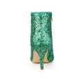 thumbnail image 2 of BLISSFUL STEP Women's Glitter Point Toe Stiletto Heels Ankle Boots Shamrock Green 7, 2 of 7