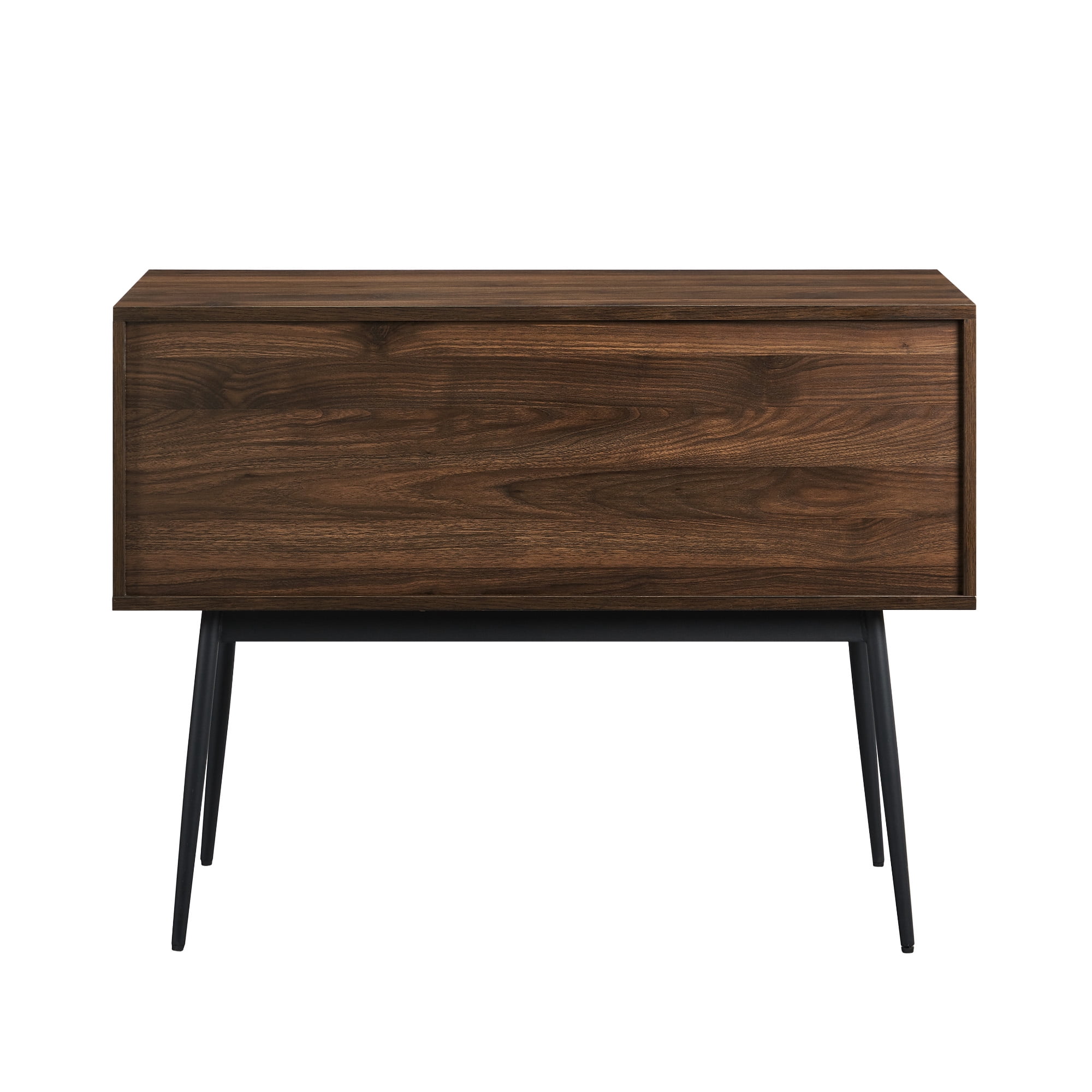 Manor Park Modern Bar Cabinet with Wine Bottle Storage, Dark Walnut
