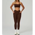 thumbnail image 3 of PISONIC Two Piece Workout Sets For Women Sport Bra Matching High Waist Scrunch Butt Leggings Gym Yoga Active Wear Outfits, 3 of 8