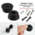 thumbnail image 3 of Uxcell 10Pcs Antideslizante de Goma 25mmx12mm Cubierta para Patas de Silla Mesa Negra, 3 of 5