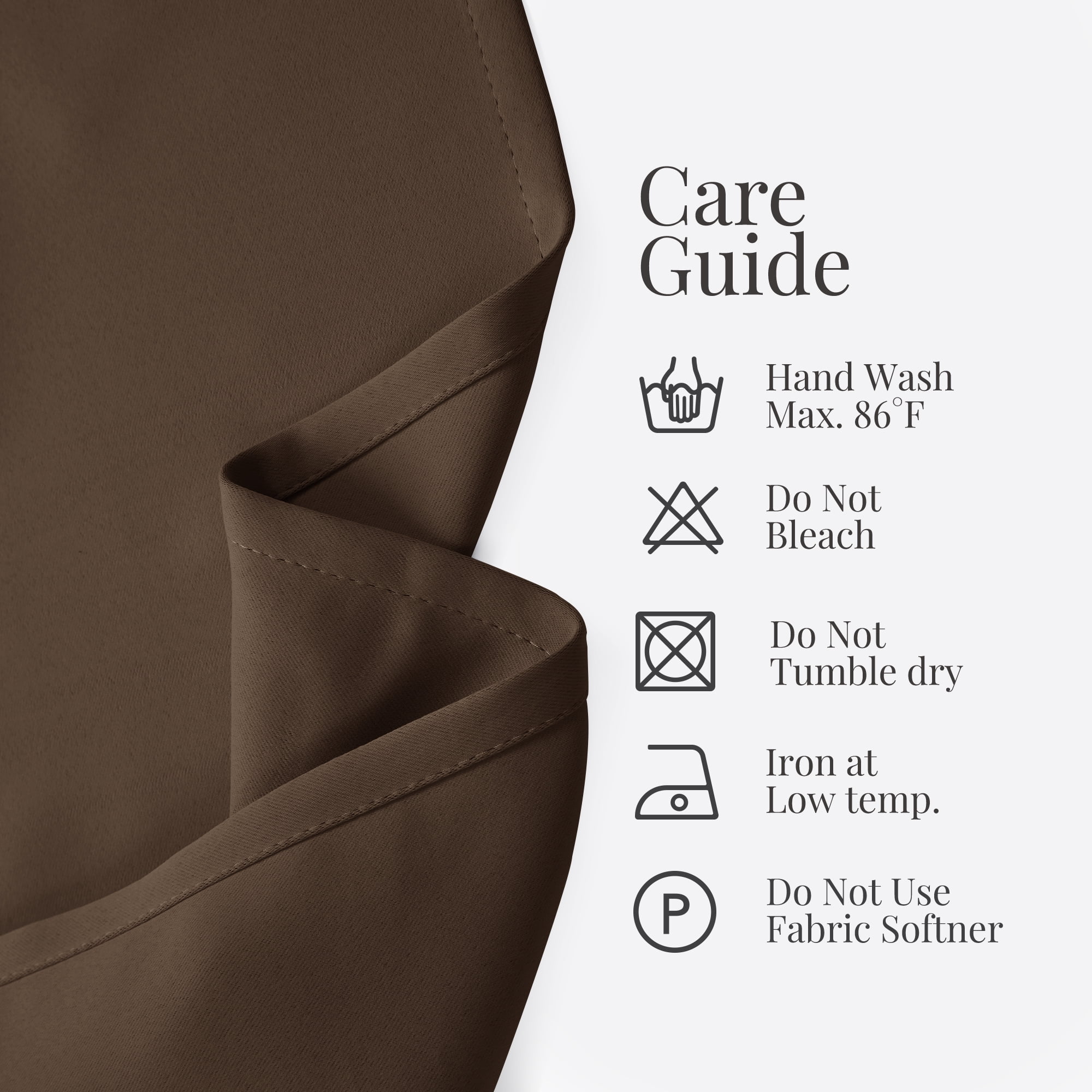 ZOPZO Blackout Rod Pocket Curtains Thermal Insulated, Brown, 42W x 84L Inch, Room Darkening Drapes for Bedroom Living Room, Set of 2