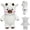 White, variant on Bomd White Highland Cow Stuffed Animal, 17.7 Inch Realistic Highland Cow Plush Figurine, for Period Cramps Pain, Stress Relief, Weighted Stuffed Animals Lavender Scented Cow Plush for Sooth & Relax