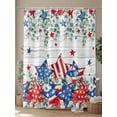 thumbnail image 4 of Patriotic Striped Stars 4th of July Shower Curtain, Red White and Blue Bathroom Decor Curtains Set with Hooks, Farmhouse Waterproof Fabric Home Accessories， 72 X 72 Inch Long, 4 of 6