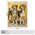 thumbnail image 4 of Orinice Yellow Beagles Sherpa Blanket Dog Print Throw Blanket Super Soft Fuzzy Blanket Thick Warm Fleece Blankets for Couch Bed 60x80in, 4 of 6
