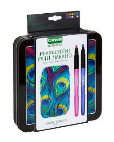 Crayola Signature 10 Count Pearlescent Paint Markers