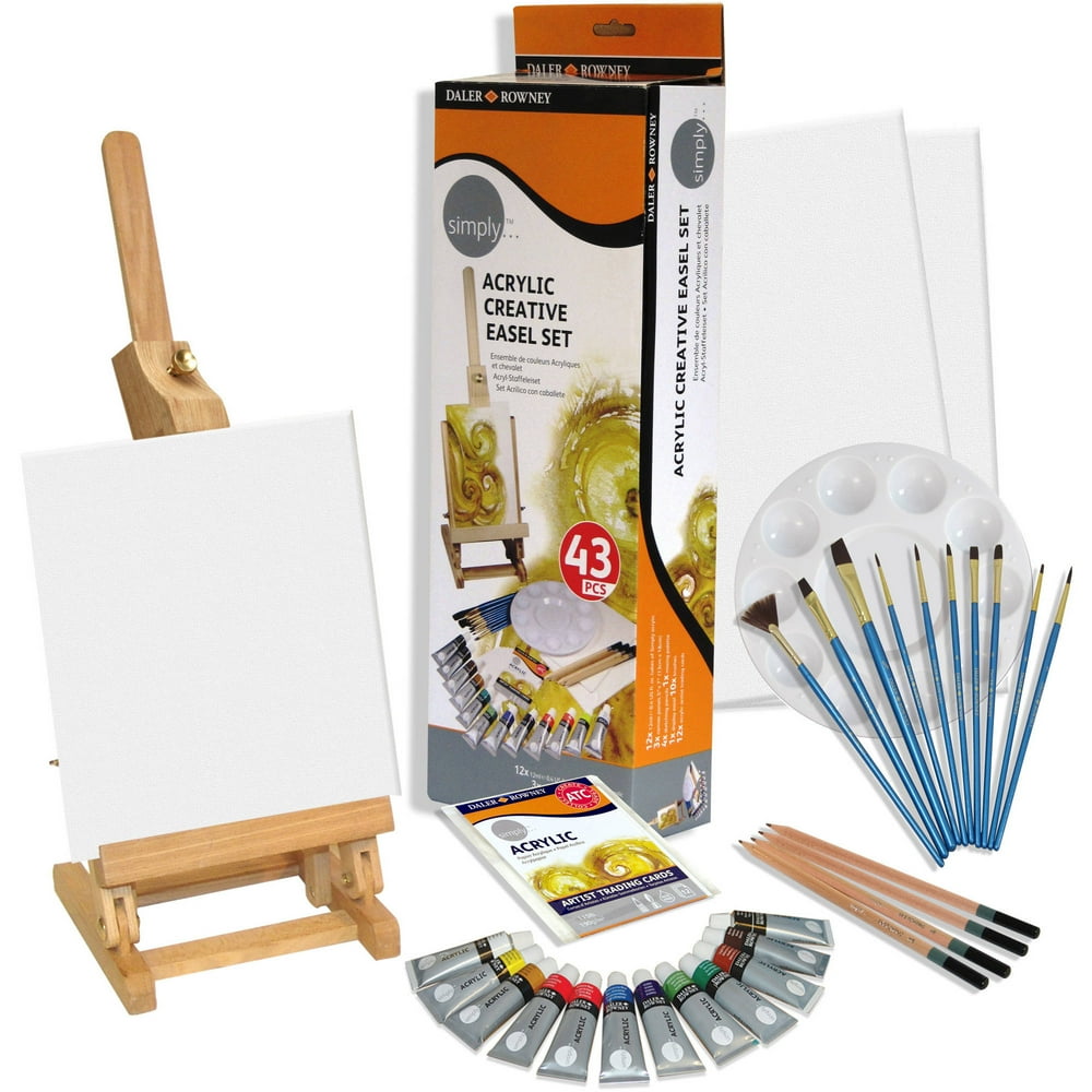 DalerRowney Simply Acrylic Creative Easel Set, Multicolor Walmart
