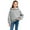 Gray, variant on Children Oversized Hoodies Boys Girls Solid Color Pullover Long Sleeve Hooded Sweatshirts Kids Fashion Casual Tops Girl's Oversized Hoodies Navy 13-14Y