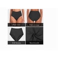 thumbnail image 6 of FEOYA Women Swim Bottoms Full Coverage High Rise Bikini Bottoms Ladies Swim Briefs Basic Bathing Suit Swimwear Black, 6 of 9