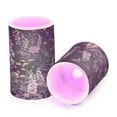 thumbnail image 7 of Yayeee Flameless Candles with Remote Flickering Battery Operated Multi Color Changing, Orange Geometric Pattern, 7 of 7