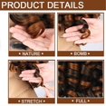 thumbnail image 4 of Ruilong Peluca corta de rastas para mujeres y hombres negros, pelucas afro rizadas, peluca de pelo sintético suave sin pegamento, resistente al calor, transpirable ((T1B/Borgoña)), 4 of 5