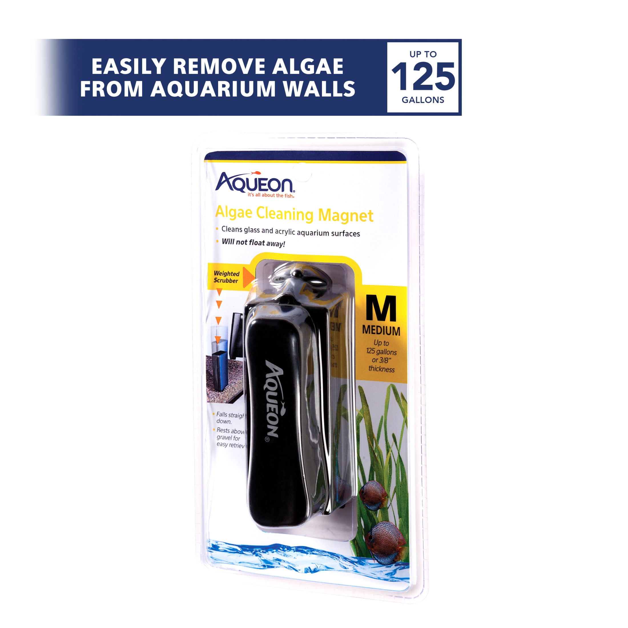 Aqueon Aquarium Algae Cleaning Magnet Medium