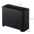 thumbnail image 7 of Yamazaki Home Self-Draining Bathroom Organizer, Black, ABS Plastic, .55, Self-Draining, No Assembly, 7 of 7