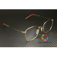 thumbnail image 3 of GUCCI GG0681O 001 Rectangular Square Gold Shiny Demo Lens 54 mm Men's Eyeglasses, 3 of 6