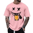 thumbnail image 2 of T Shirts for Men 2026 Summer Casual Short Sleeve Crewneck Ghost Face Drinking Graphic Tees Lover Tshirt, 2 of 4