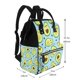 thumbnail image 2 of Disketp Avocado and Hearts Mochila de Pañales de Gran Capacidad con Múltiples Bolsillos, Mochila de Viaje Multifuncional para Bebé, Unisex, Moderna y Resistente, 2 of 6