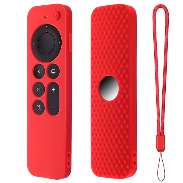 Para Apple TV 4K 6th Stick Remote Funda protectora de silicona con correa