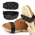 thumbnail image 4 of Yucurem 7 Teeth Snow Ice Claws, Non-Slip Walking Cleat Ice Grippers, Adjustable Winter Ice Cleats (A), 4 of 10