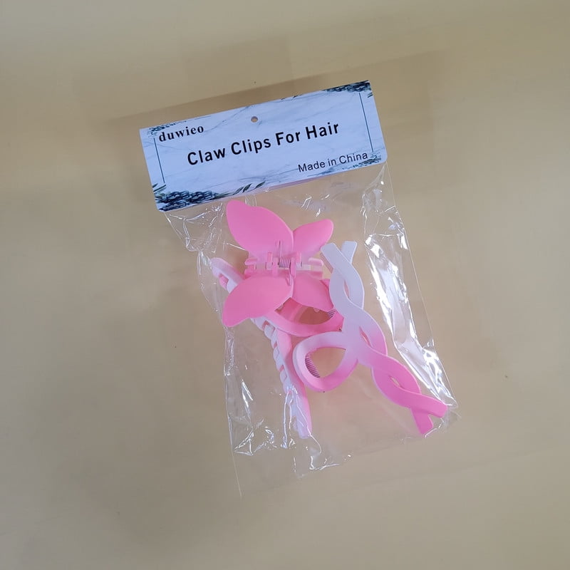 duwieo Claw clips for hair – Strong Hold Non-Slip Jaw Clips, Durable Matte Hair Clamps for Thick, Thin, Curly, or Long Hair