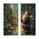 thumbnail image 1 of Cortinas de Papá Noel para el hogar, adecuadas para salas de estar, estilo rural, paisaje invernal, cortinas con estampado de Papá Noel, translúcidas, 1 of 4