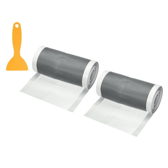 2Pcs Disposable Hair Catchers, 4.72in x 13.1ft Mesh Drain Sticker with Tool