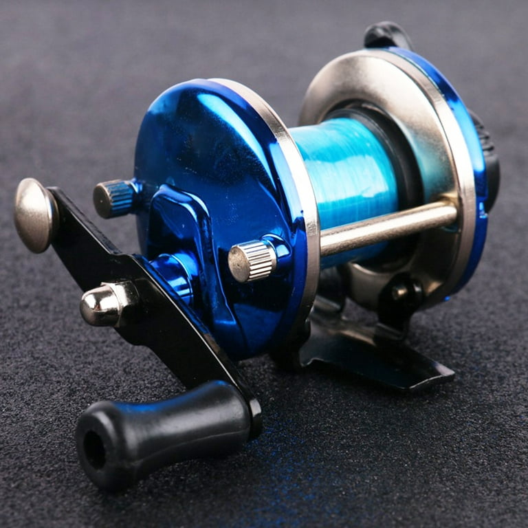 Cheers.US New Spinning Reel Winter Mini Trolling Ice Fishing Reel Ultra  Smooth Powerful Spinning Wheel Fish Tackle Tool with Line for Saltwater or  Freshwater 
