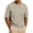 Beige, variant on WIZUTIZ Mens Heavy Weight Waffle T-Shirts Summer Round Neck Short Sleeve Big Tall Shirts Soild Basic Oversized Tee Tops