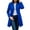 Royal Blue, variant on Women's Coat Double-Breasted Long Dressy Windbreaker Overcoat, Fall Winter Outerwear for Formal and Casual Occasions,Red,L