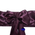 thumbnail image 3 of MDS Pack of 25 Satin Chair Sashes Bow Sash for Wedding and Events Decor -Plum, 3 of 8