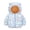 Blue-13, variant on Nugftut Girls Boys Puffer Jackets Size 2-3Years Winter Coat Lightweight Printed Hooded Coat with Ears Warm Kids Clothing