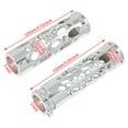 thumbnail image 2 of Motorcycle 1" Hollow-Out Hand Grips Black/Chrome 25mmThrottle Aluminum Handlebar For Harley Sportster Touring Softail Dyna VRSC, 2 of 9