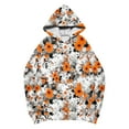 thumbnail image 5 of Women's Halloween Hoodies Pumpkin Ghost Print Oversized Pullover Long Sleeve Drawstring Sweatshirt Spooky Tops with Pocket, 5 of 5
