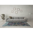 thumbnail image 3 of Ahgly Company Indoor Rectangle Oriental Light Blue Industrial Area Rugs, 8' x 12', 3 of 4