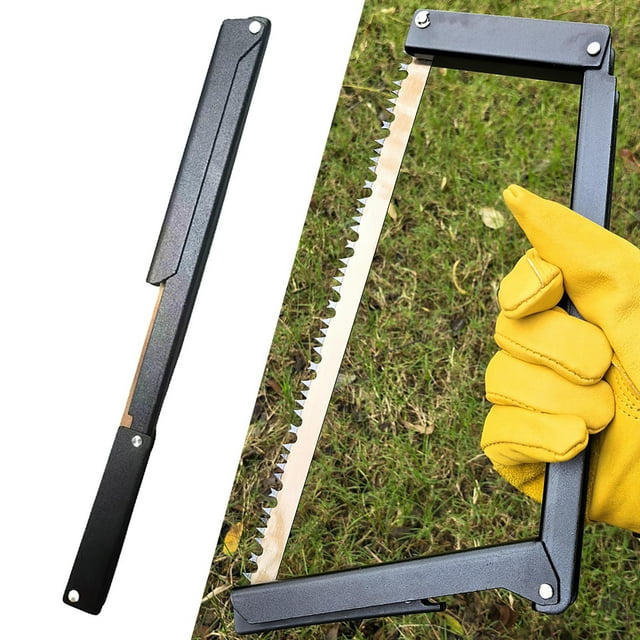 Scie et Scie à Nœud Pliable pour l'Élagage d'Arbres en Bois et en Os en Camping – Scie Rectangulaire Multifonctionnelle à Main pour Projets Extérieurs et Bricolage