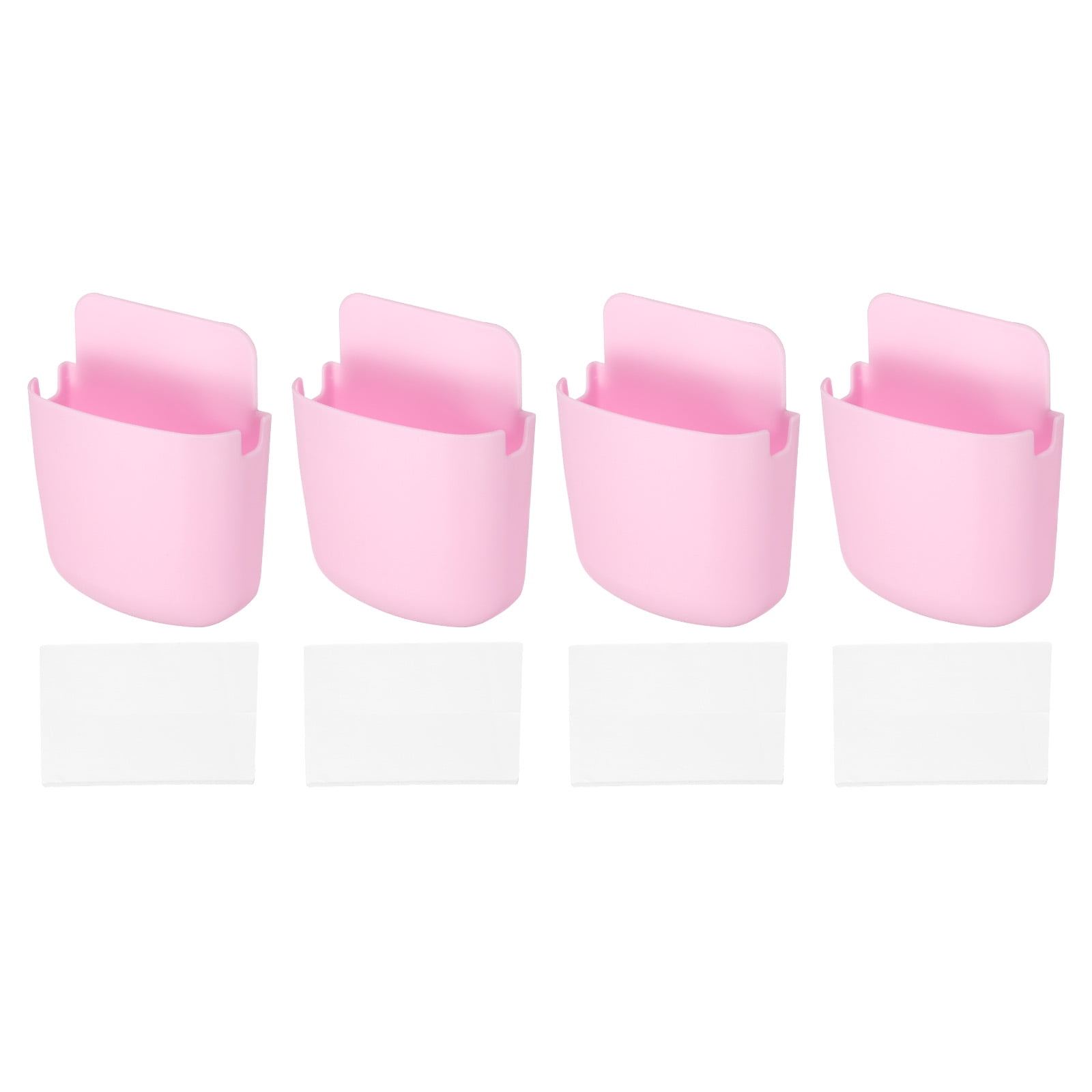 Remote Holders Wall Mount Hole Free, Self-Adhesive Storage Box, Pen Holder (2 Pack)