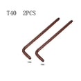 thumbnail image 1 of 2Pcs T30 T27 T20 T25 T10 T15 Clé à Tournevis Torx à Double Extrémité, 1 of 7