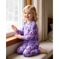 thumbnail image 6 of Aideaone Kids Pajamas Set Long Sleeve Sleepwear for Boys and Girls Ages 2 8 Years Cute Printed Top and Pants, 6 of 7