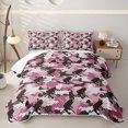 thumbnail image 2 of Feelyou Girly Pink Camo Fishing Quilt Full for Ladies, Rustic Farmhouse Full Bedspread Sets, Pink Black, 3-Piece, 2 of 7