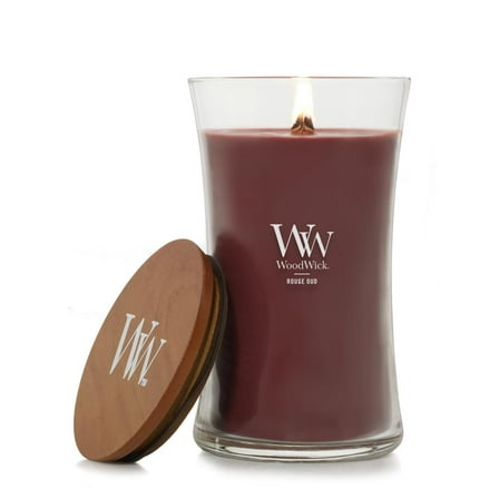 ROUGE OUD WoodWick 22oz Large Jar Candle Burns 180 Hours