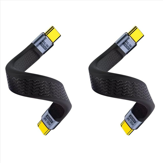 2X 40Gbps USB 4,0 PD 240W Cable de Carga Rápida Soporte 8K 4K Transmisión de Video Cable de Datos Móvil para Teléfono Portátil