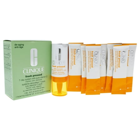 Fresh Pressed 7-Day System with Pure Vitamin C by Clinique for Women - 8 Pc Kit
