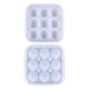 thumbnail image 2 of Bandeja de silicona para cubitos de hielo con forma de balón de fútbol: 9 cavidades, molde para cubitos de hielo, bandeja reutilizable para cubitos de hielo de cócteles y whisky, ideal para be, 2 of 5