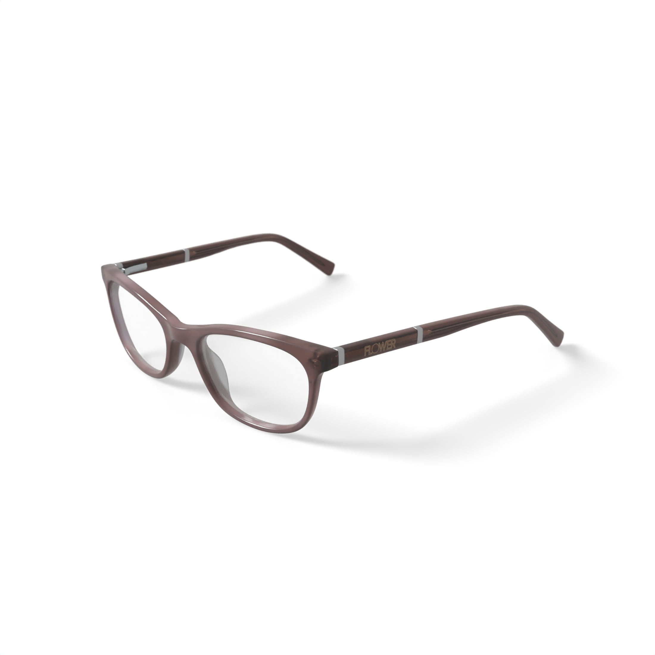 Flower Women's FLR6003 Prescription Eyeglasses with Case, Nude