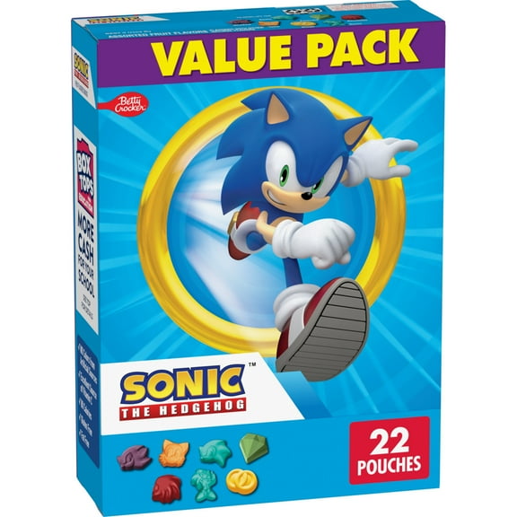 Sonic Fruit Flavored Snacks, Fat Free and Gluten Free, Value Pack, 17.6 oz, 22 Pouches