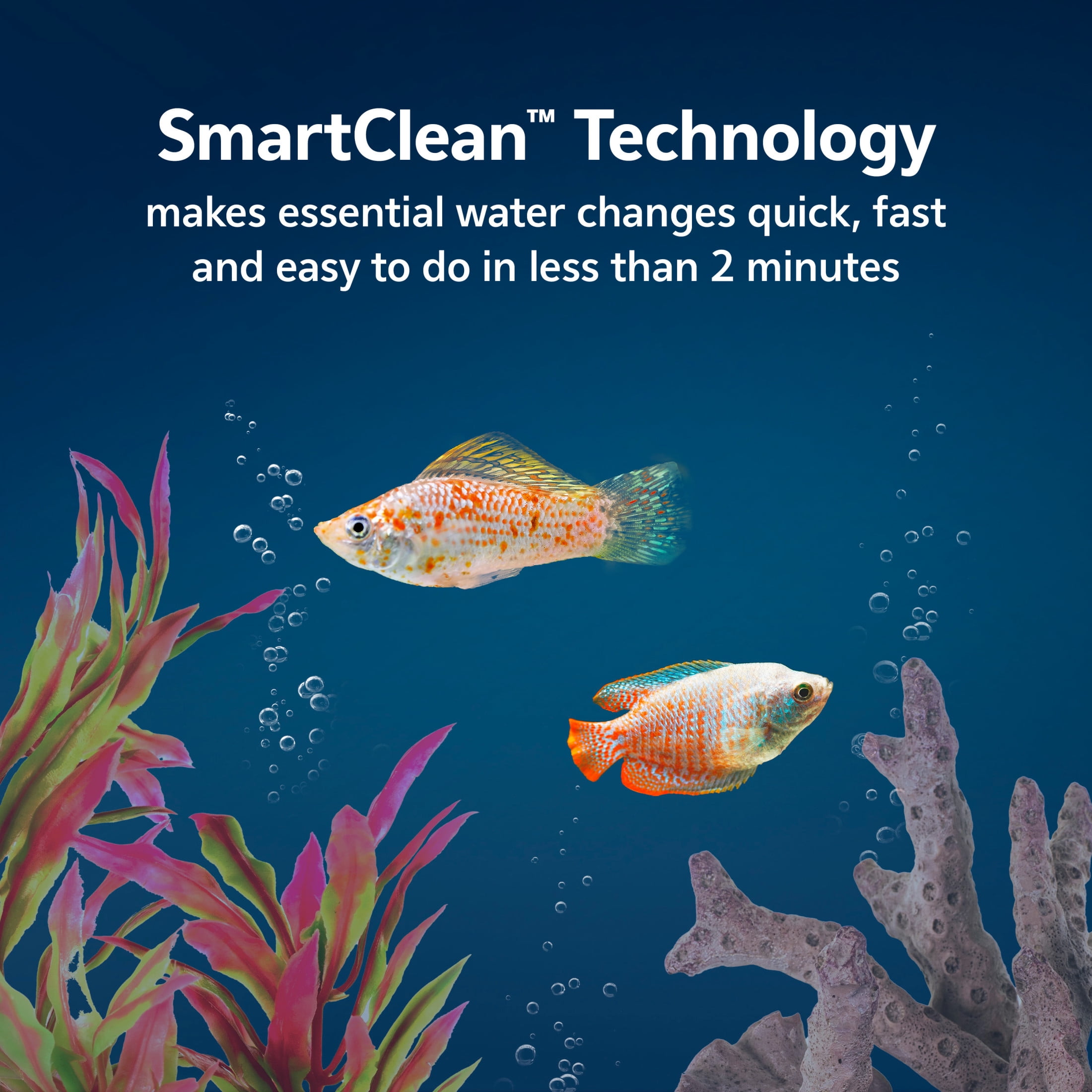 Aqueon LED MiniBow Kit with SmartClean Technology Black 5 Gallon Aquarium Starter Kit